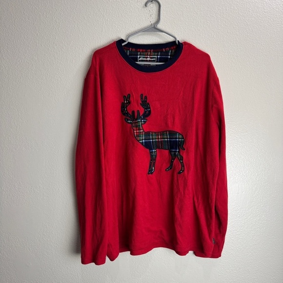 Eddie Bauer Other - Eddie Bauer Thermal Christmas Deer Sleepwear Size XL